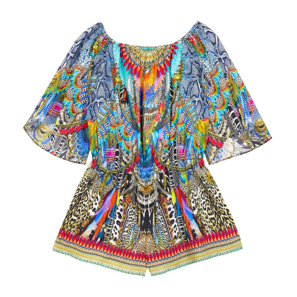 (EUC) Milla by Camilla Kids 12 or womens XS/S Printed Cotton Playsuit